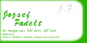 jozsef padelt business card